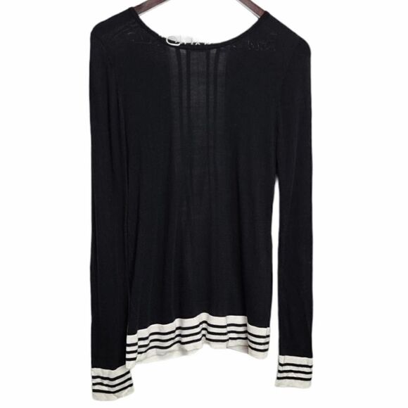 Culler Women's Long Sleeve Black/White Sweater M - Picture 1 of 4